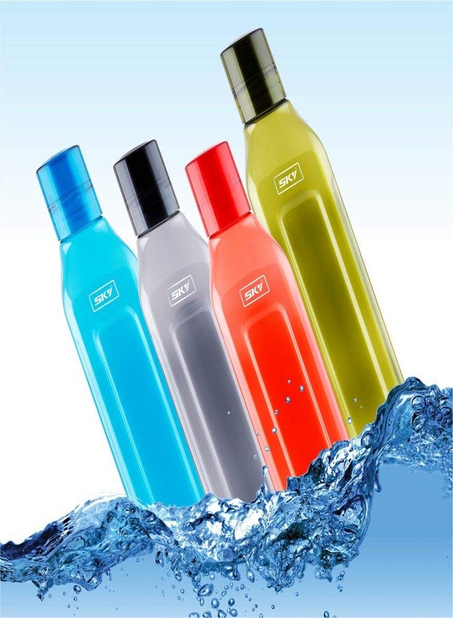 Sky Miami Unbreakable PET Water Bottle, Set of 4, 1000 ml, Multicolor - Image 4